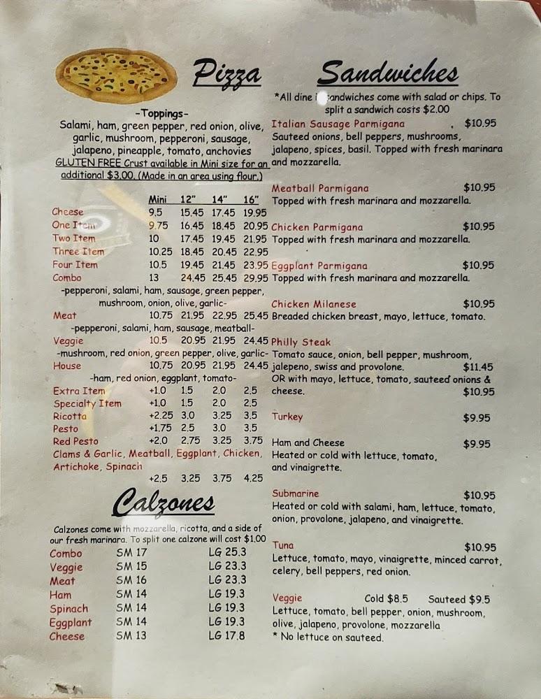 The New Yorker Pizza Menu image 3